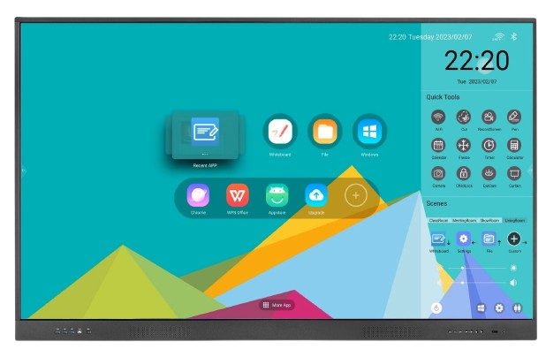 Riotouch LT75 75-Inch 4K IR-Multi-touch Interactive Flat Panel Display