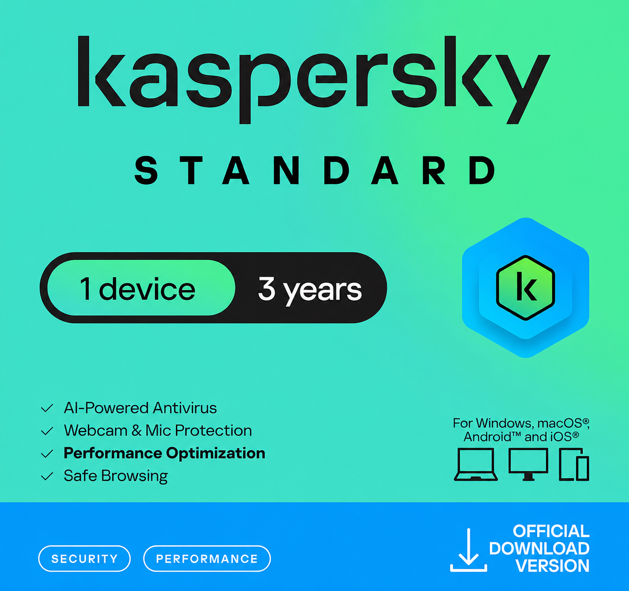 Kaspersky Standard – 1 Device (3 Years)